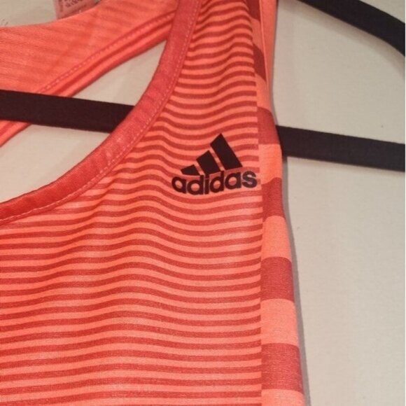 Adidas Sleeveless Tripe Activewear Tank Top Size S - Picture 2 of 4